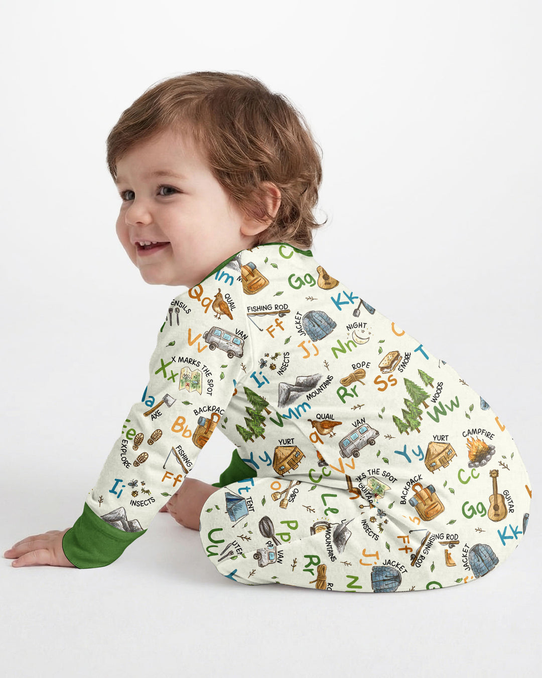 Gerippte Babykleidung mit individuellem Foto - Weich &amp; Skizzenhaft