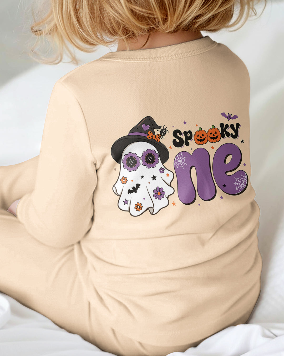Personalized Spooky One  Coquette Halloween Birthday Bamboo Convertible Zippy