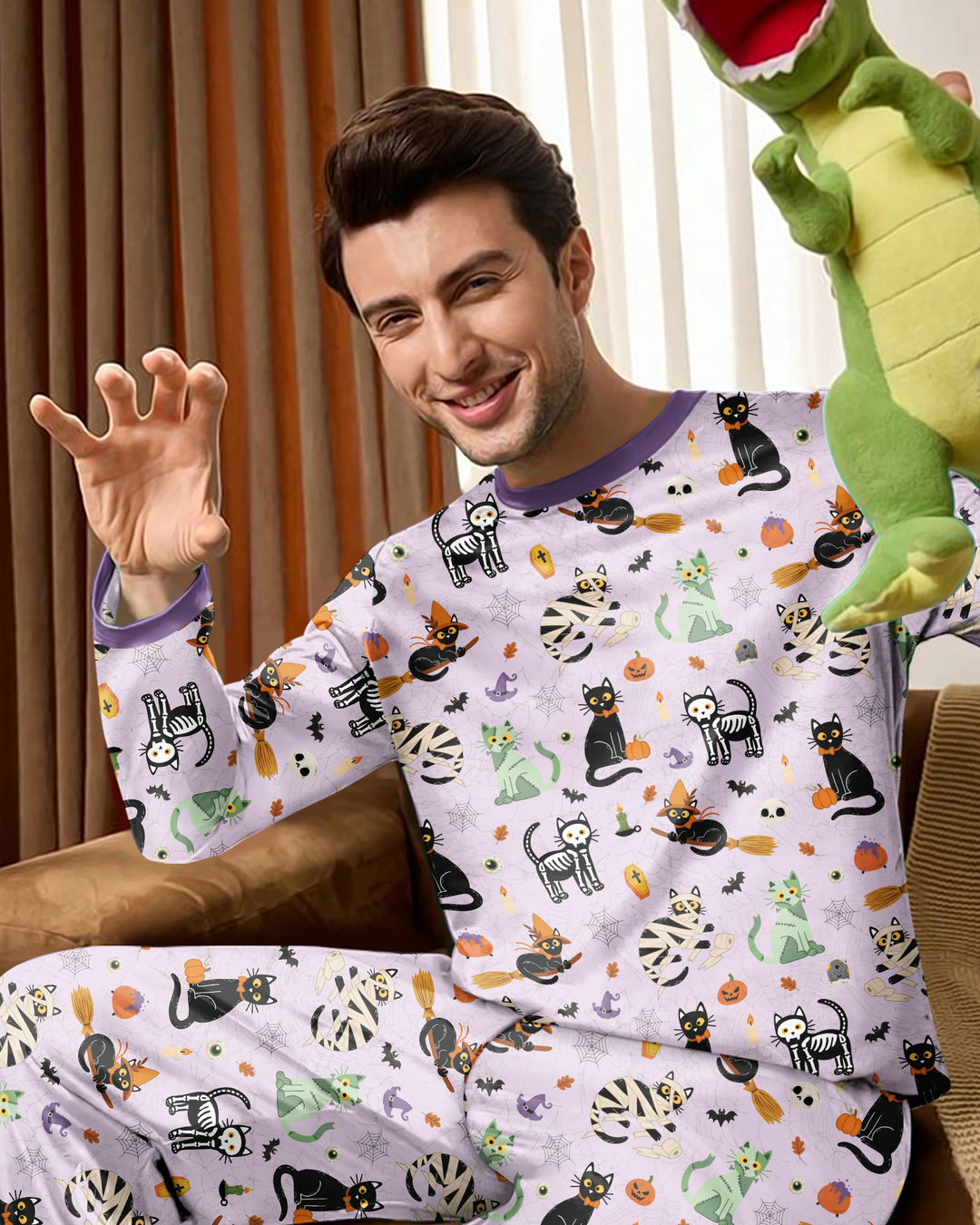 plantilla Conjunto de Pijama de Bambú para Hombre