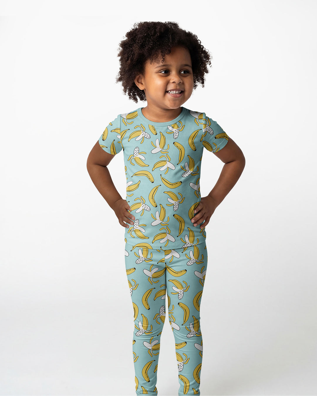 Bananas Bamboo Two Piece Short Sleeve Pajama Set