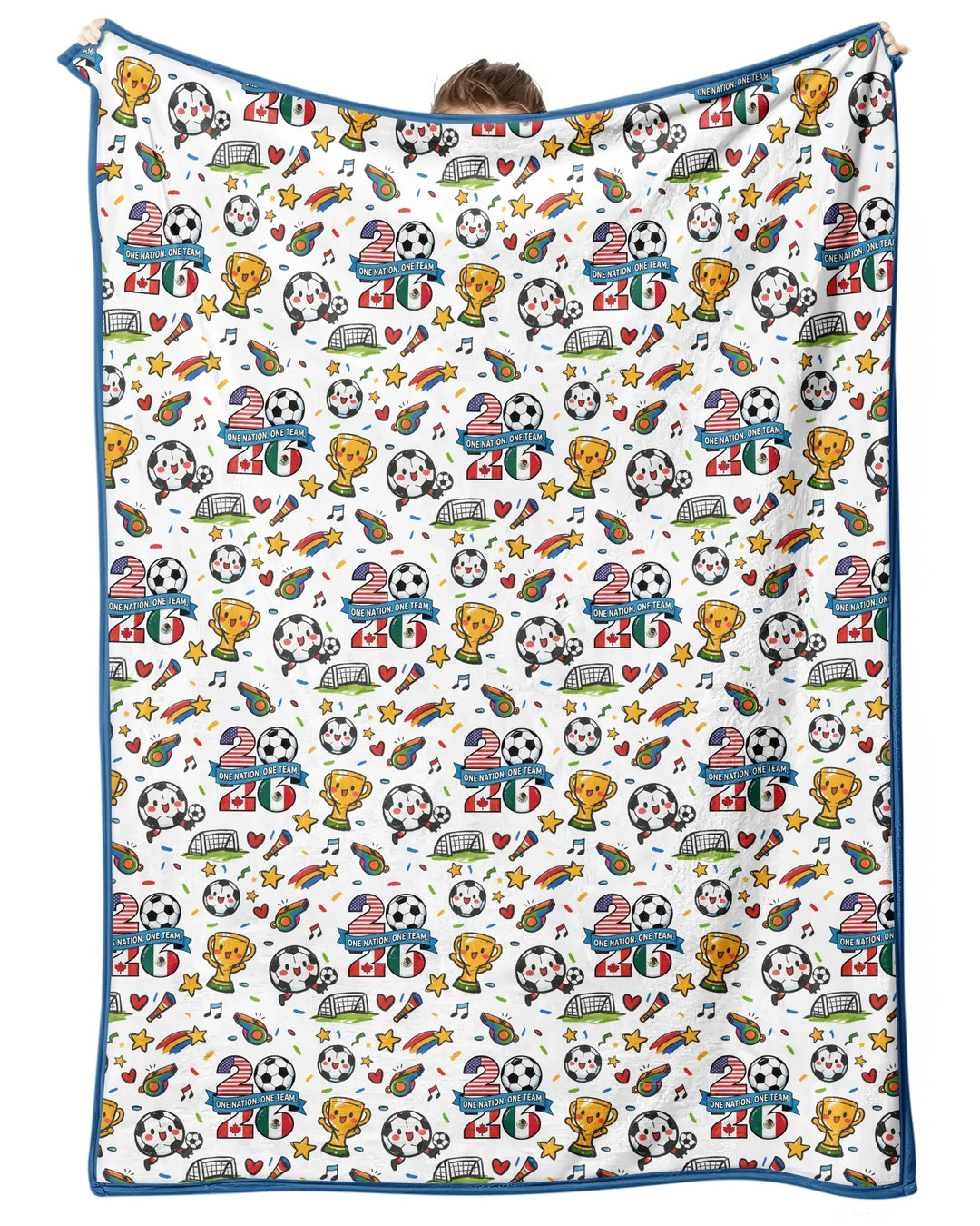 Soccer Fever 2026 Family Matching Bamboo Blanket