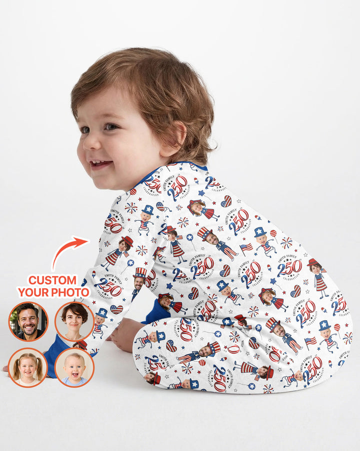 Custom Photo Smith Family Celebration Bamboo Convertible Zippy