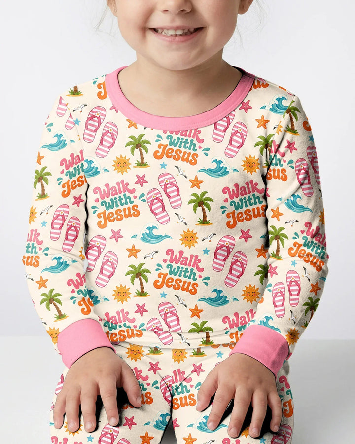 Conjunto de pijama de dos piezas de manga larga de bambú con estampados islámicos