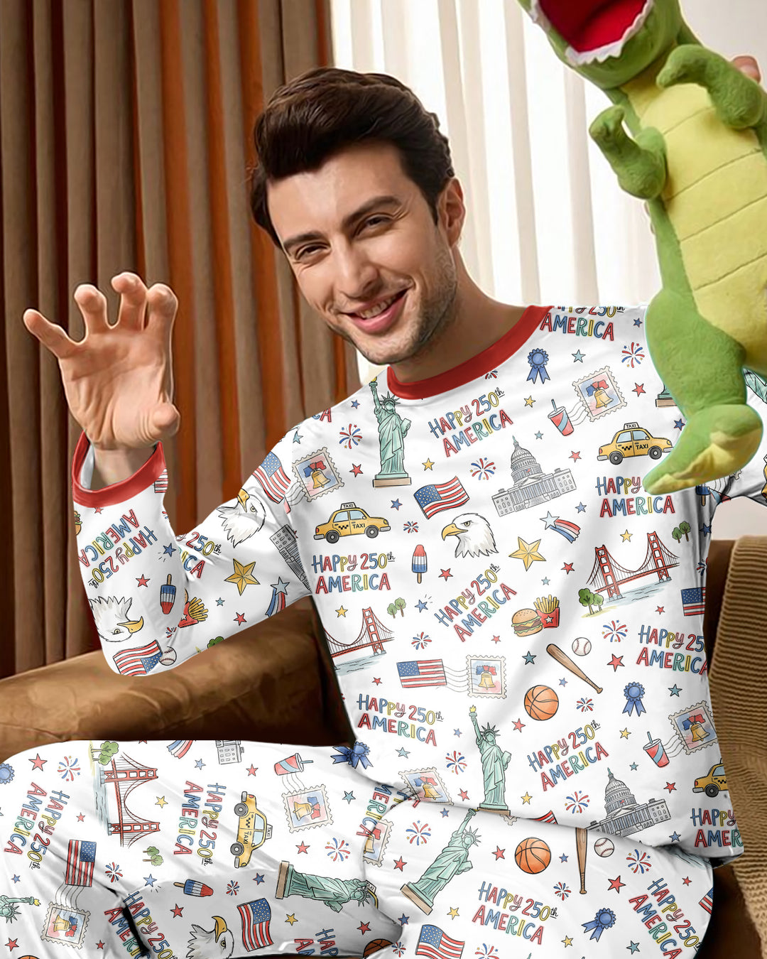 America 250 Celebration Bamboo Men's Pajama Set