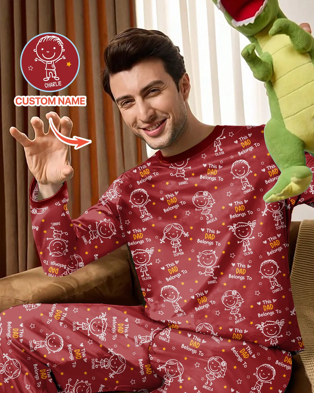 Vorlage Benutzerdefiniertes Herren-Pyjama-Set