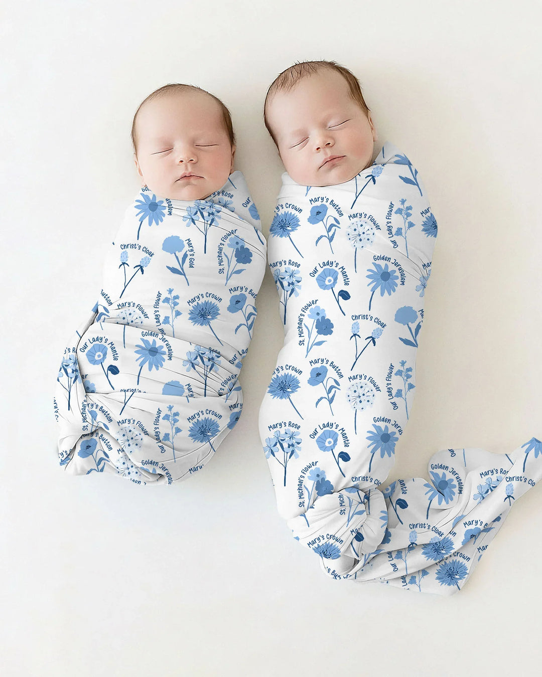 Mary's Garden swaddle blanket