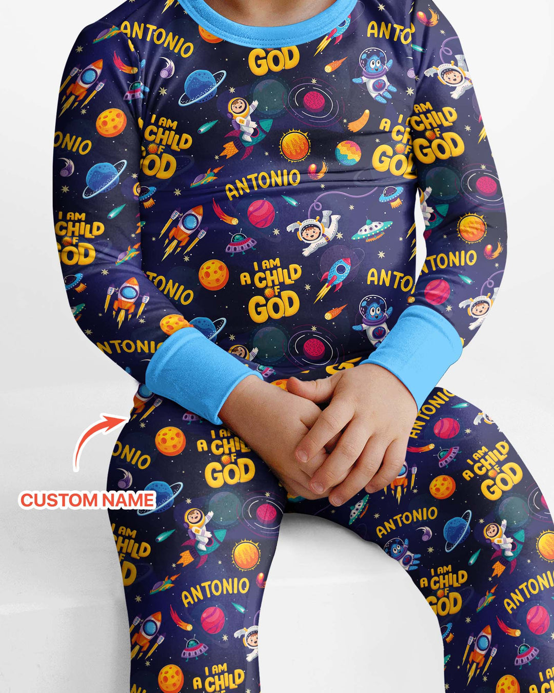 Child Of God Bamboo Two Piece Long Sleeve Pajama Set