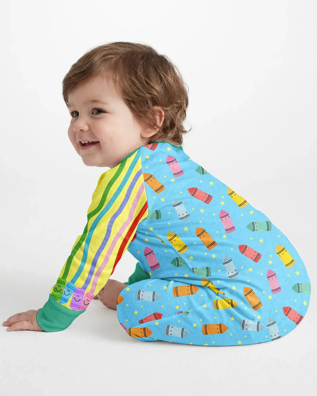 Gerippte Babykleidung mit individuellem Foto - Weich &amp; Skizzenhaft