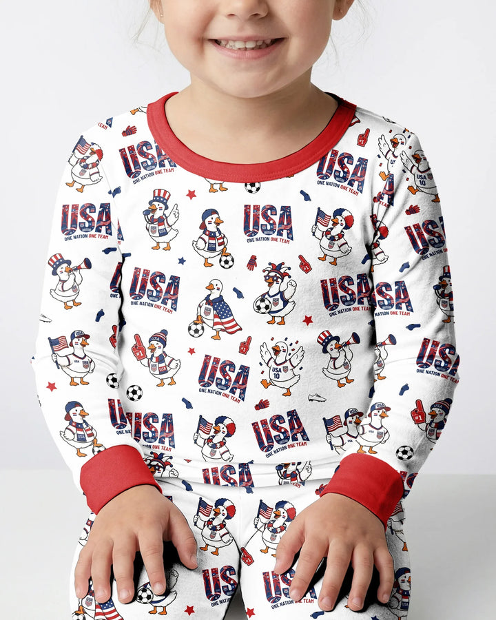 Conjunto de pijama de dos piezas de bambú con mangas largas, plantilla PERSONALIZADA