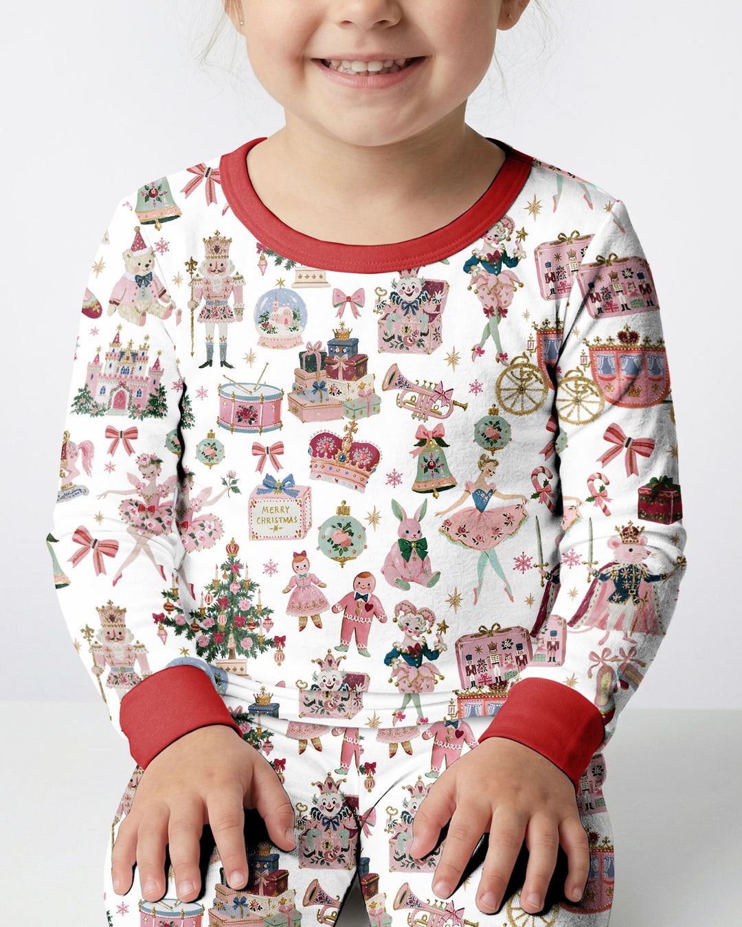 Nutcracker Christmas Bamboo Two Piece Long Sleeve Pajama Set