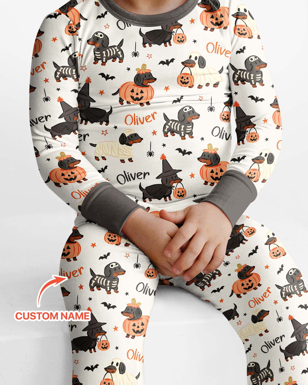 Conjunto de pijama de dos piezas de bambú con mangas largas, plantilla PERSONALIZADA