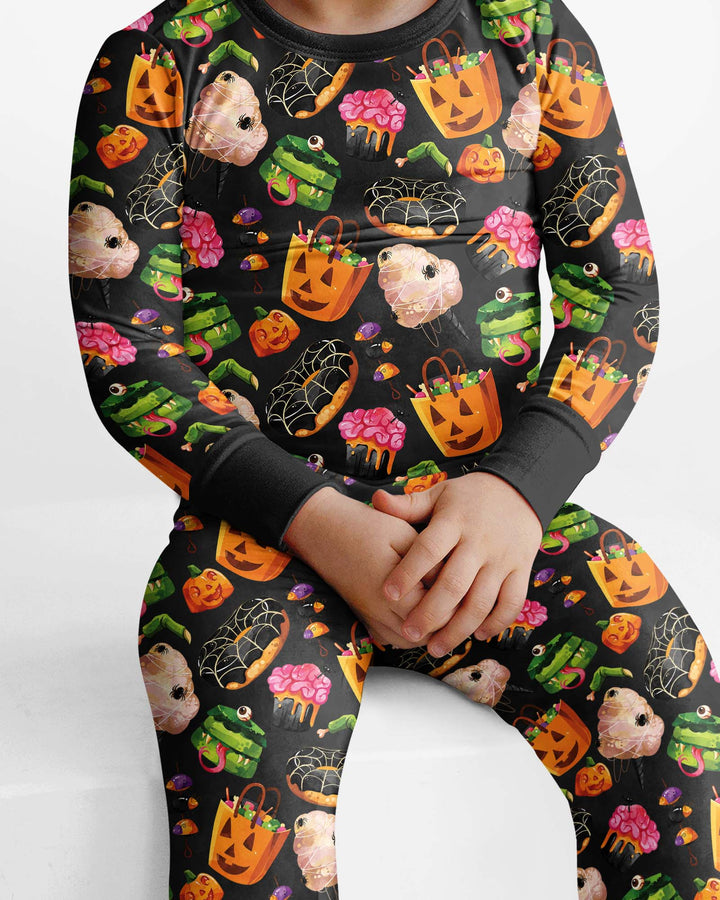 Spooky Snack Shack Bamboo Two Piece Long Sleeve Pajama Set