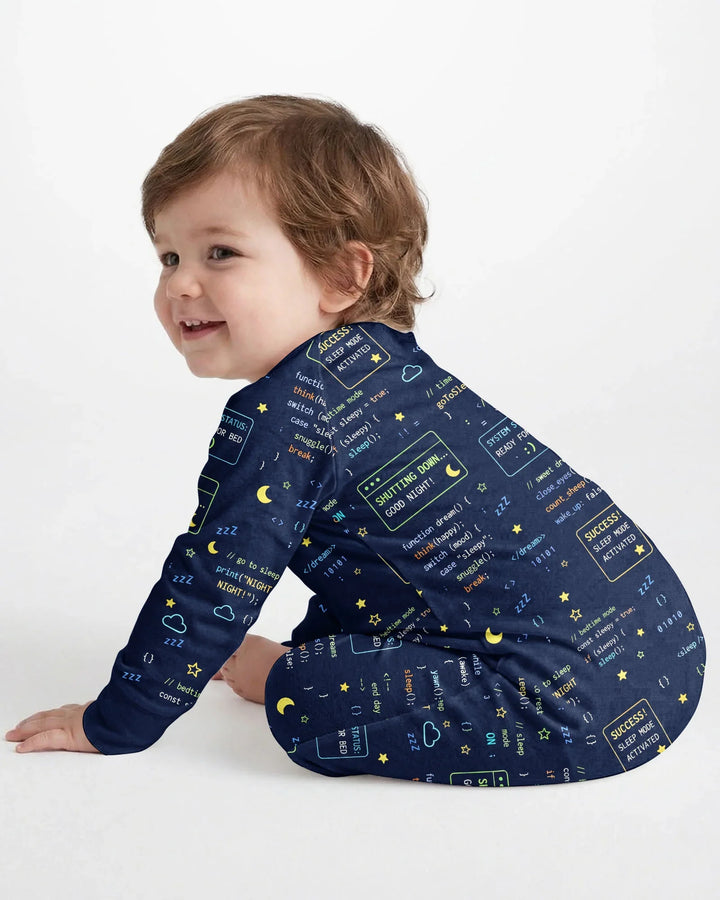 Mono elástico de bambú convertible con cremallera para padre e hijo a juego "It Techy"