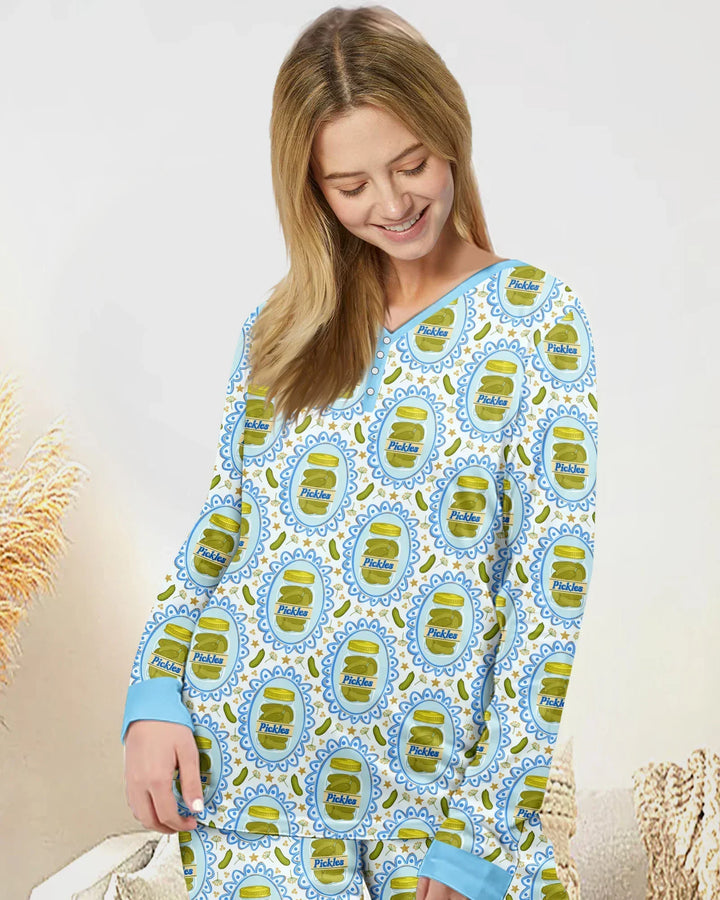 Pickle Coquette Bamboo Women Pajama Set