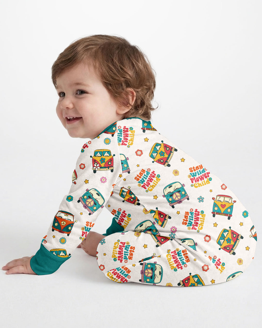 Stay Wild Flower Child Bamboo Convertible Zippy