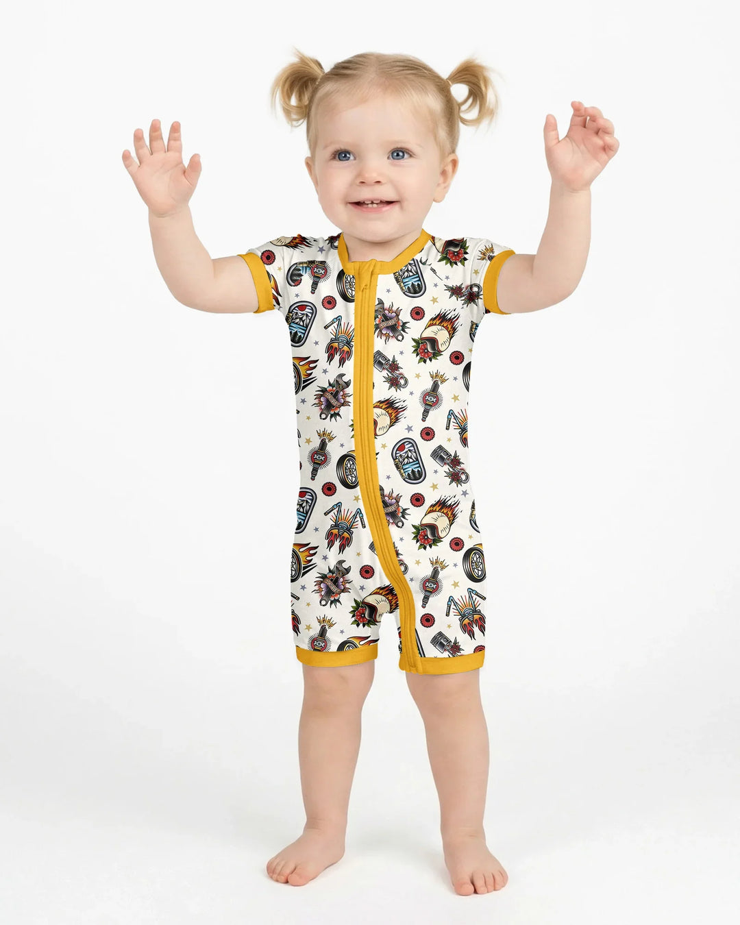 Born to Ride Together Family Matching Bamboo Shorty Zippy