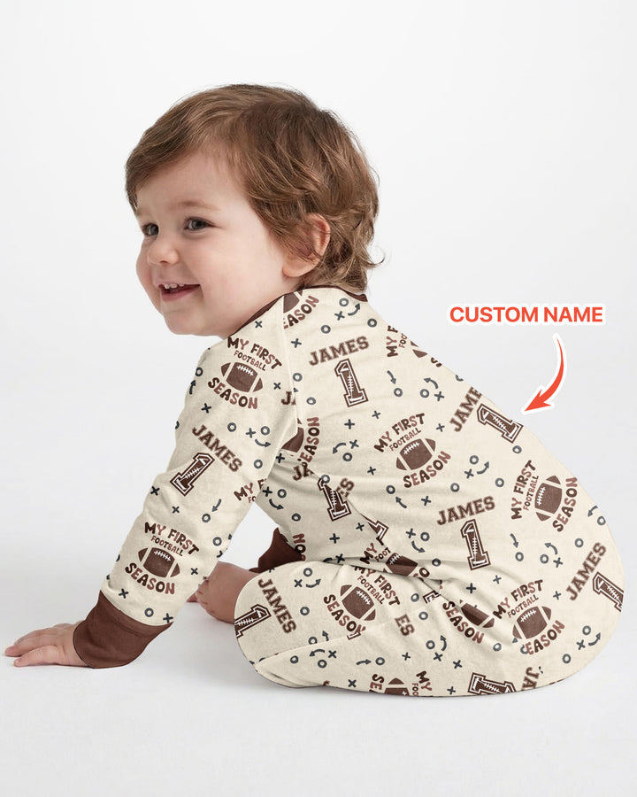 Custom Name My First Football Season Bamboo Convertible Zippy