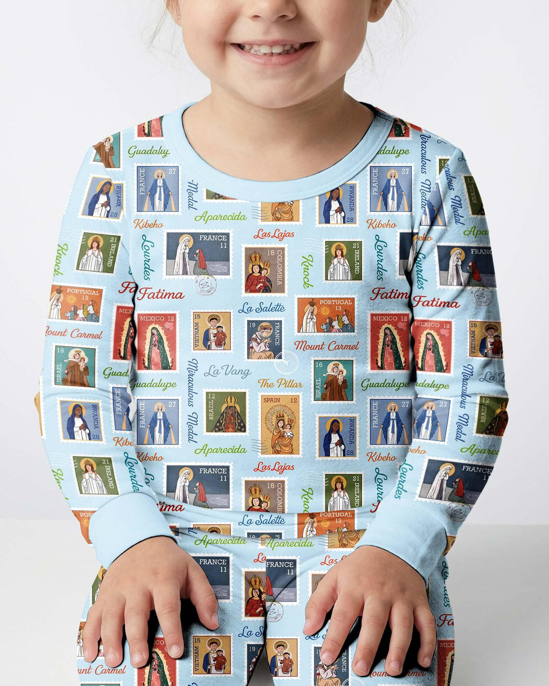 Our Lady, Around the World Bamboo Two Piece Long Sleeve Pajama Set