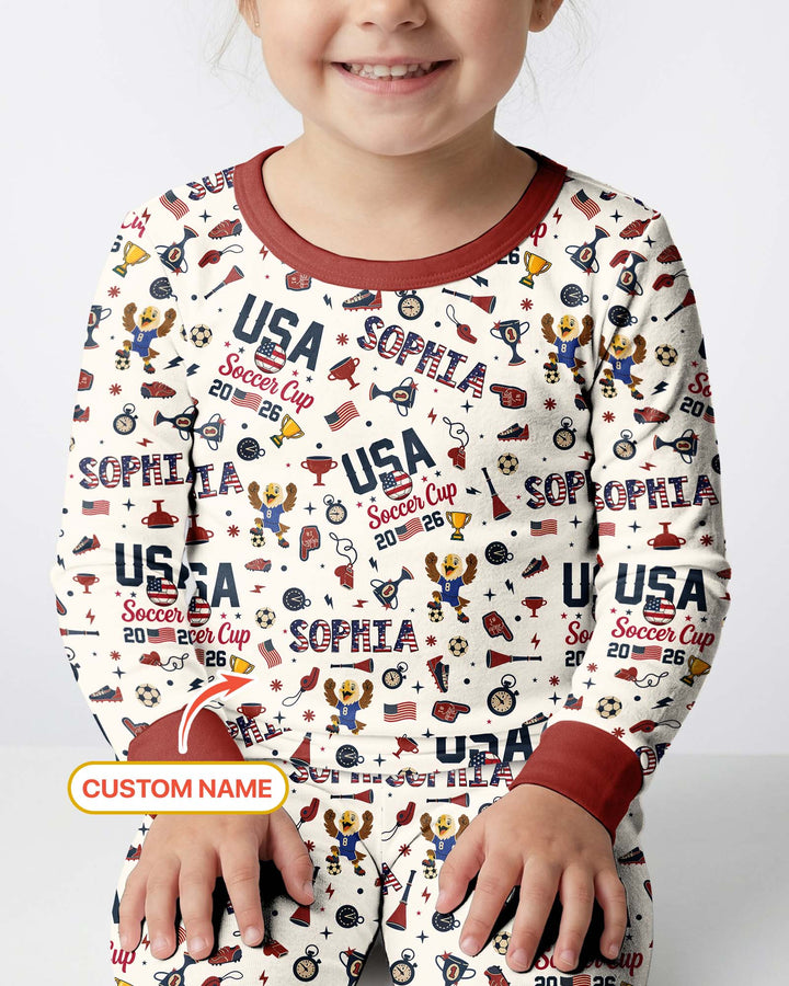 Conjunto de pijama de dos piezas de bambú con mangas largas, plantilla PERSONALIZADA