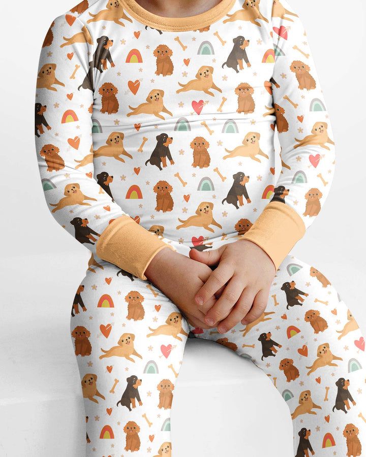 Brown Dogs Bamboo Two Piece Pajama Set