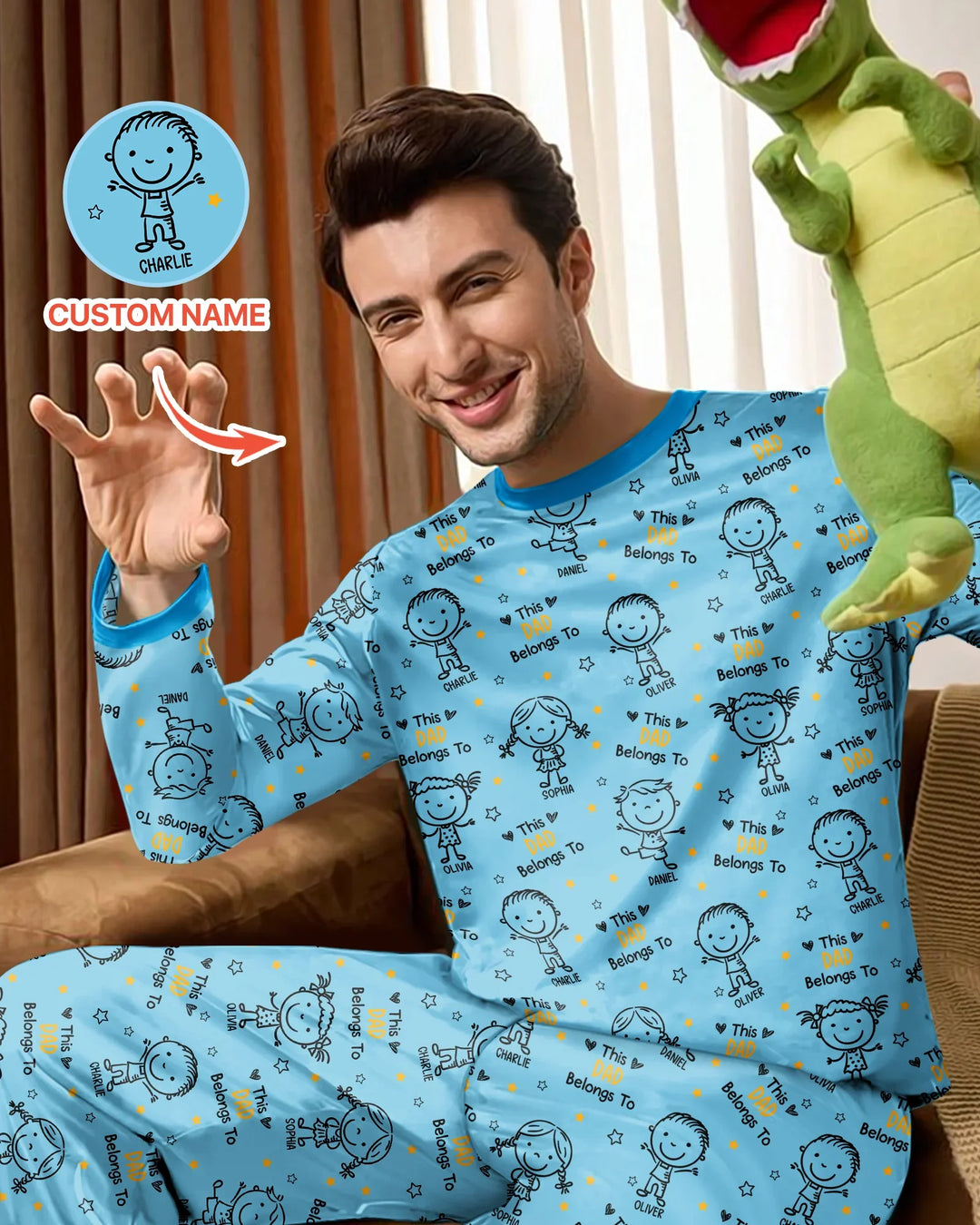 Vorlage Benutzerdefiniertes Herren-Pyjama-Set