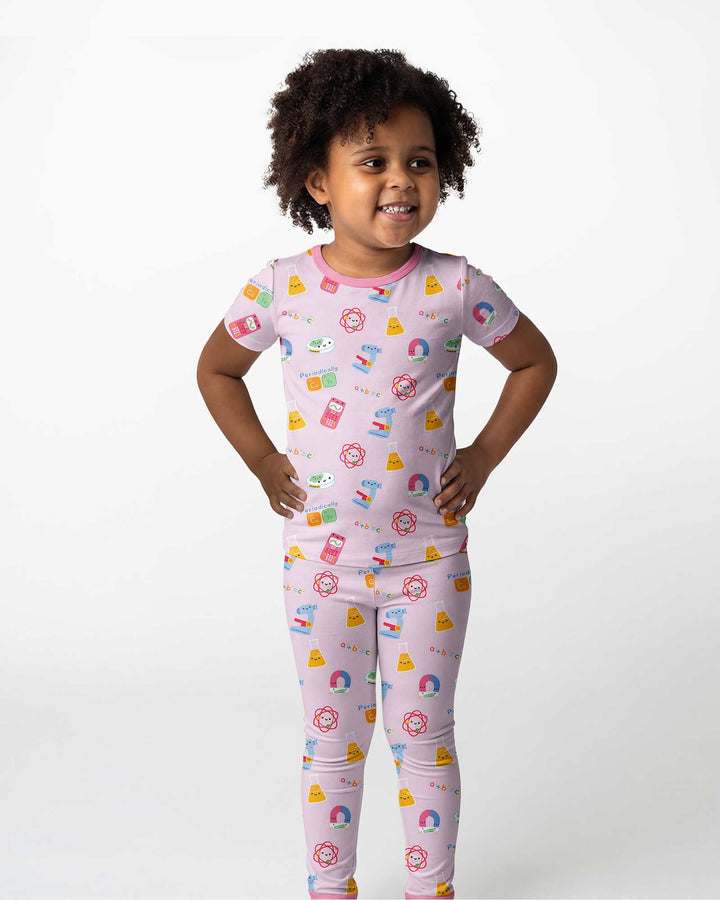 Scientist Lover Family Matching Bamboo Two Piece Short Sleeve Pajama Set