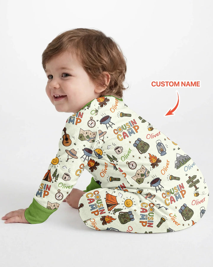 Custom Name Cousin Camp 2026Bamboo Convertible Zippy