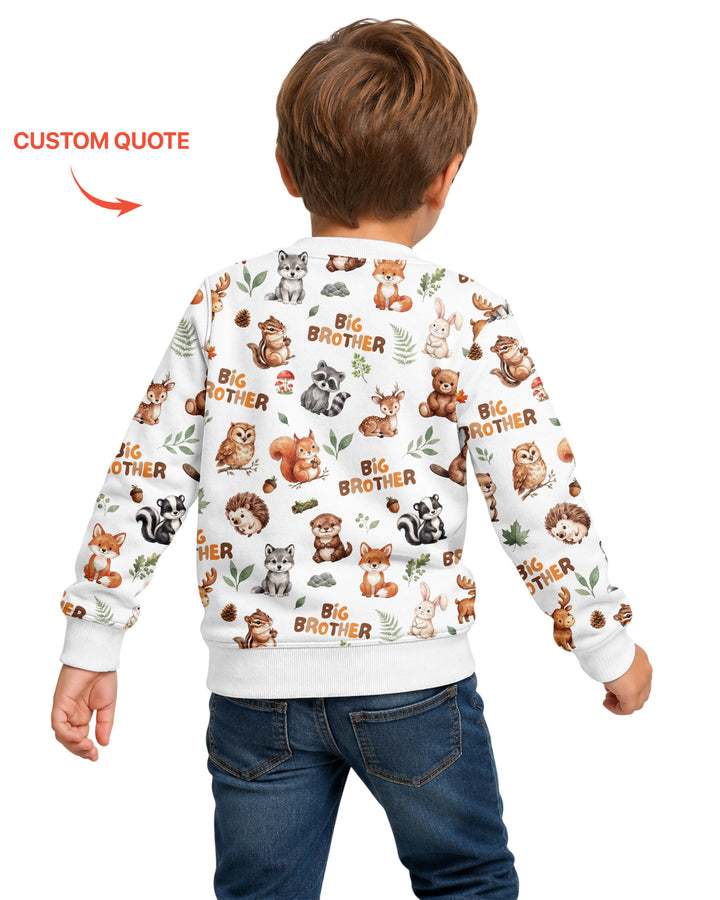 Sudadera de cuello redondo de bambú con plantilla personalizada