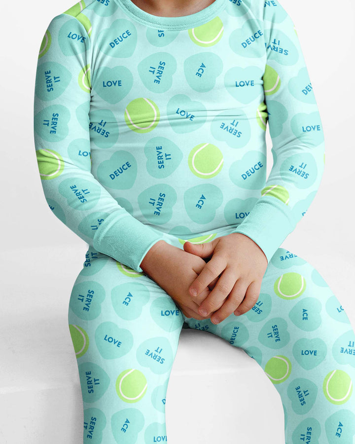 Conjunto de pijama de dos piezas de bambú de manga larga