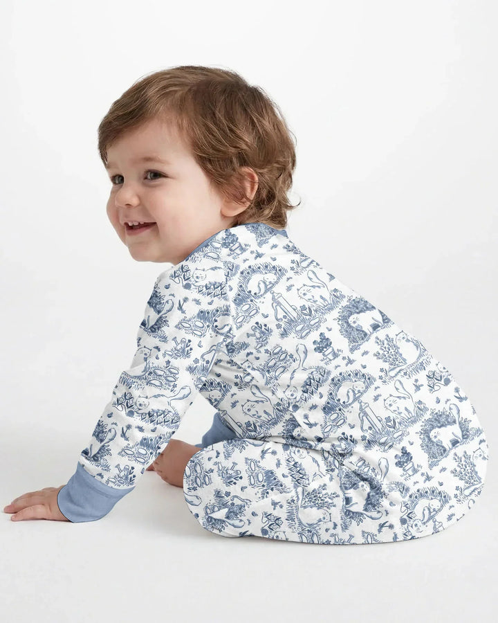 Toile Cats Bamboo Convertible Zippy