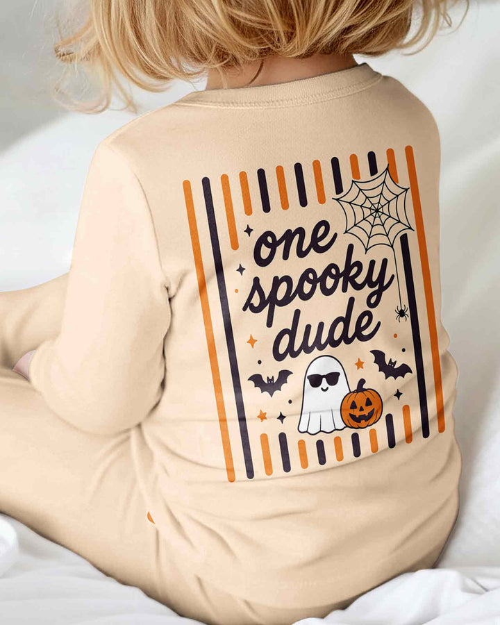 Personalized One Spooky Dude Halloween Ghost Pumpkin Bamboo Convertible Zippy