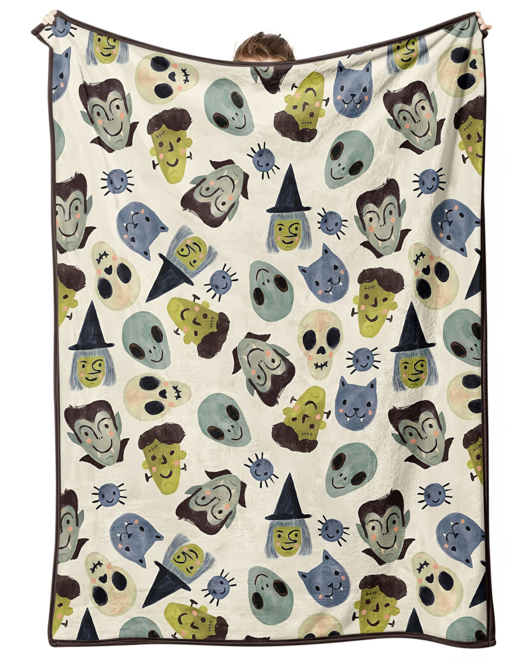 Halloween Face Bamboo Blanket