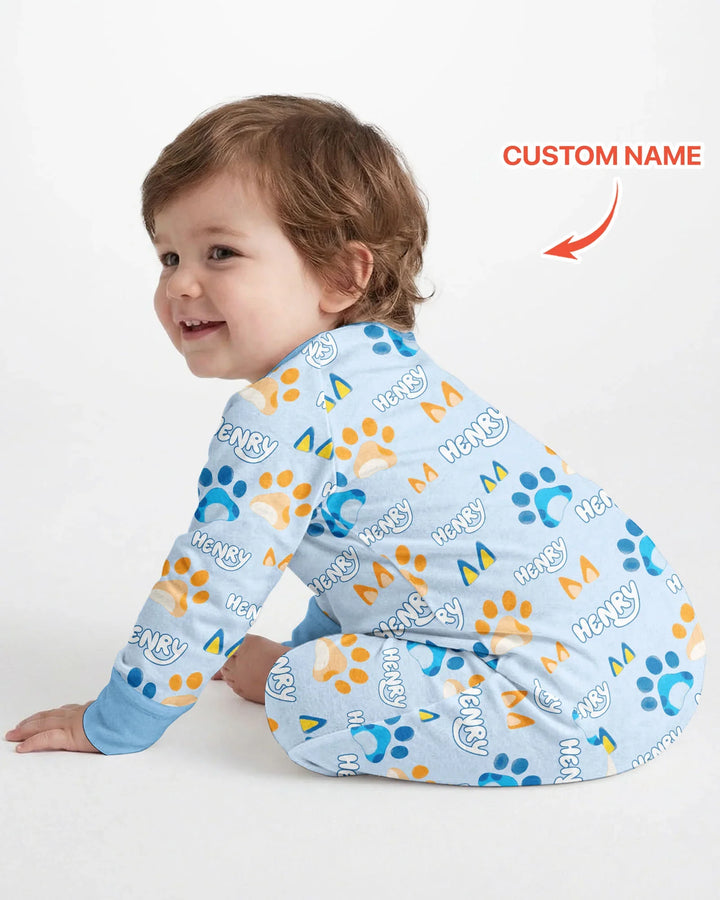 Gerippte Babykleidung mit individuellem Foto - Weich &amp; Skizzenhaft