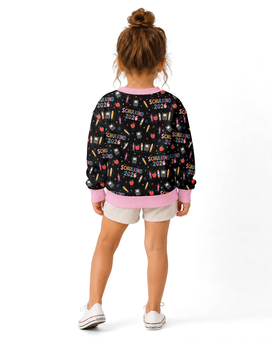 Sudadera de cuello redondo de bambú con el alfabeto hebreo