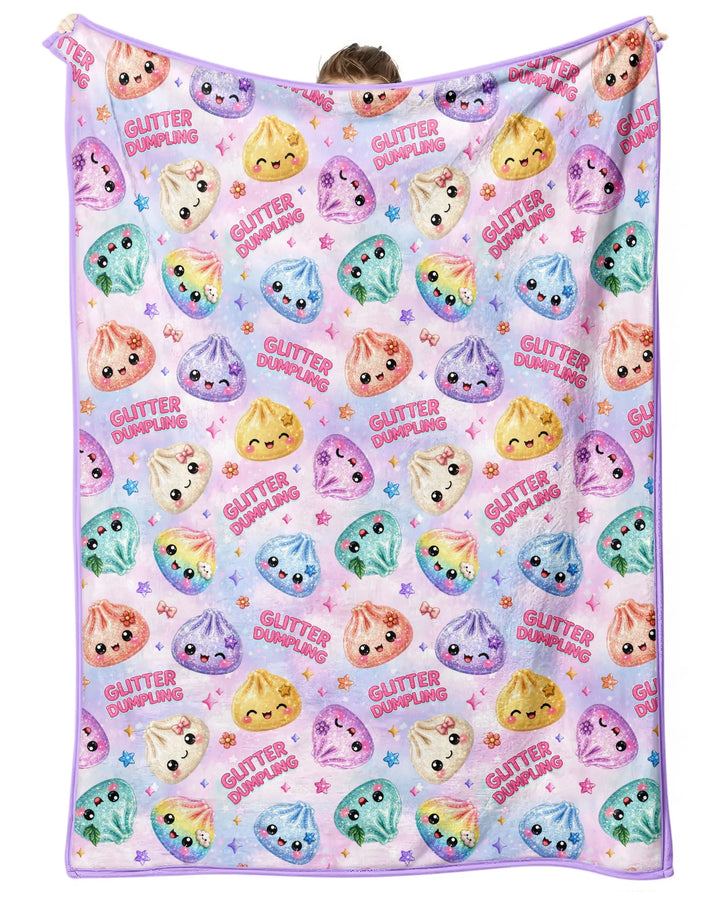 Glitter Dumpling Bamboo Blanket