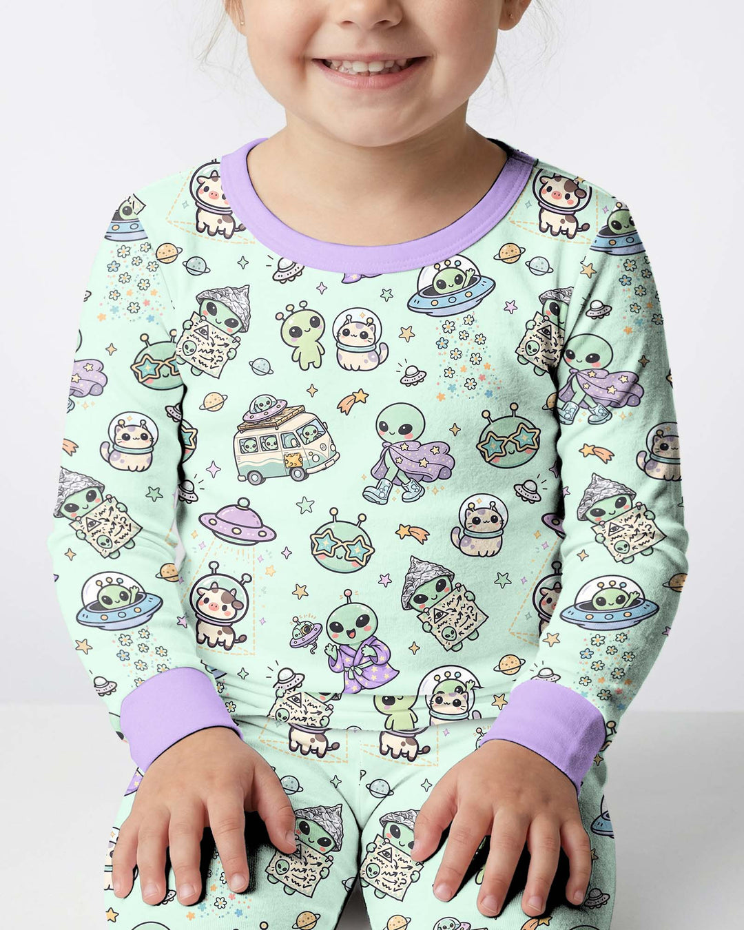 Little Alien Explorer Bamboo Two Piece Long Sleeve Pajama Set
