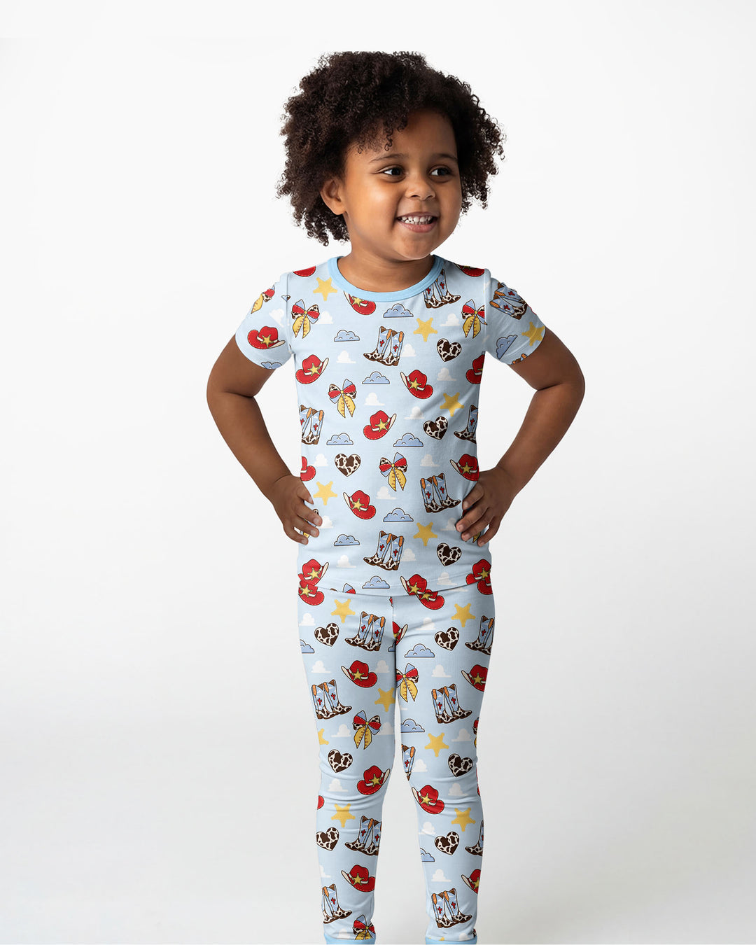 Zweiteiliges, kurzärmliges Pyjama-Set mit Marienkäfern