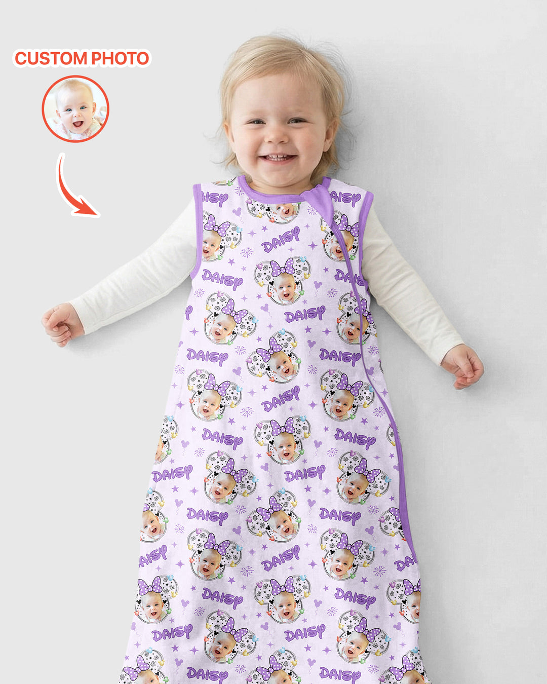 Custom Photo Little Princess Bamboo Sleep Bag