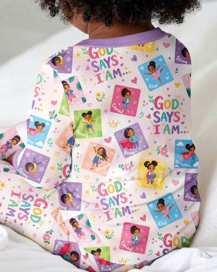 God Says I Am Black Girl Bamboo Convertible Zippy