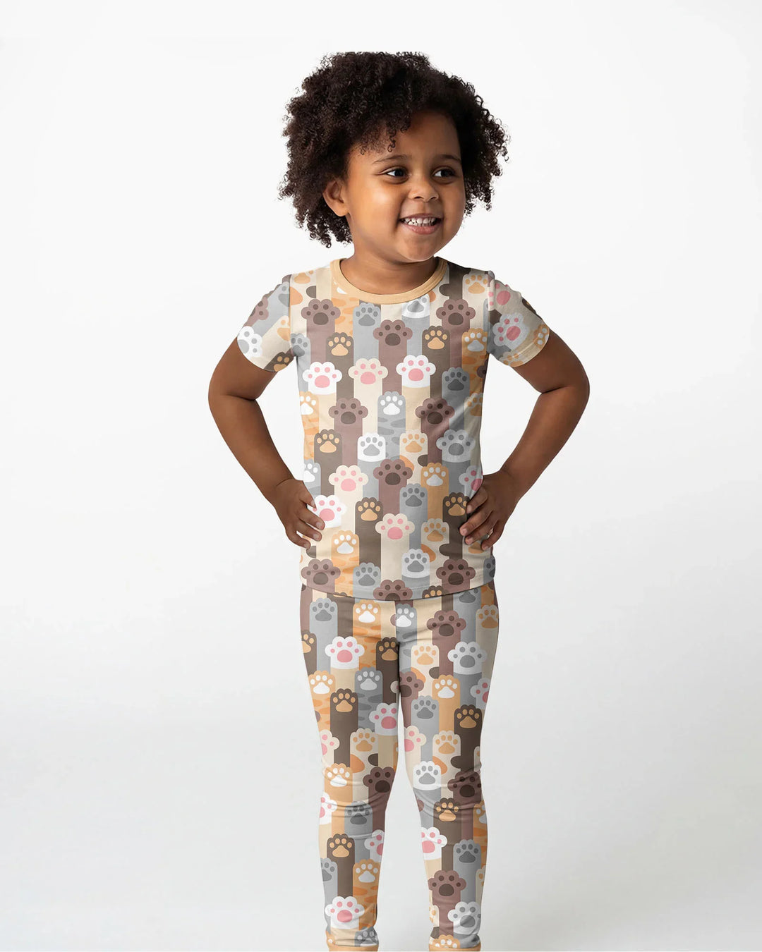 Grabby Paws Bamboo Two Piece Short Sleeve Pajama Set