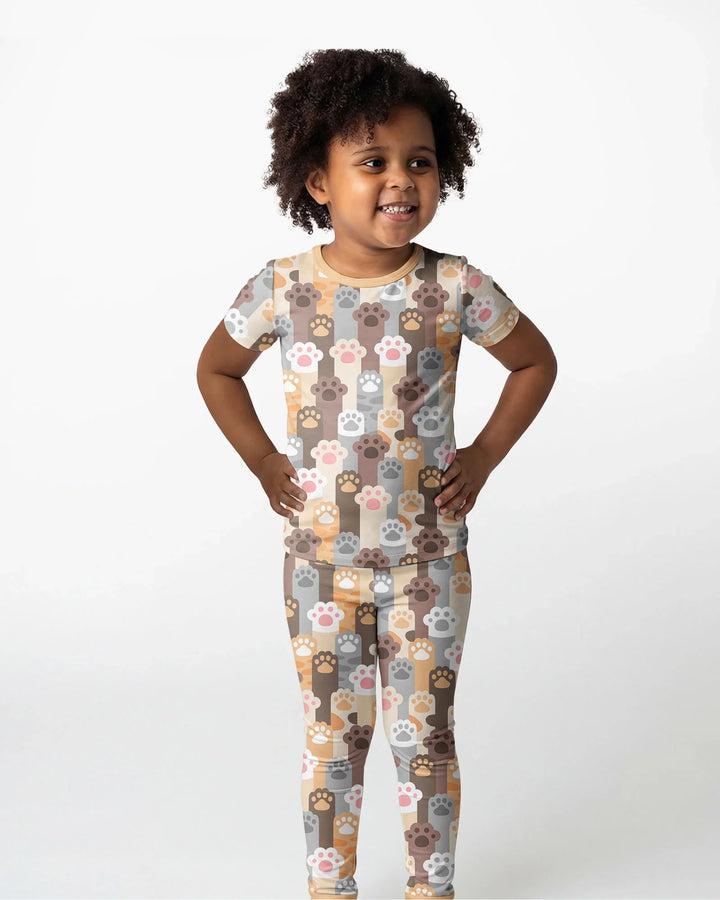 Grabby Paws Bamboo Two Piece Short Sleeve Pajama Set
