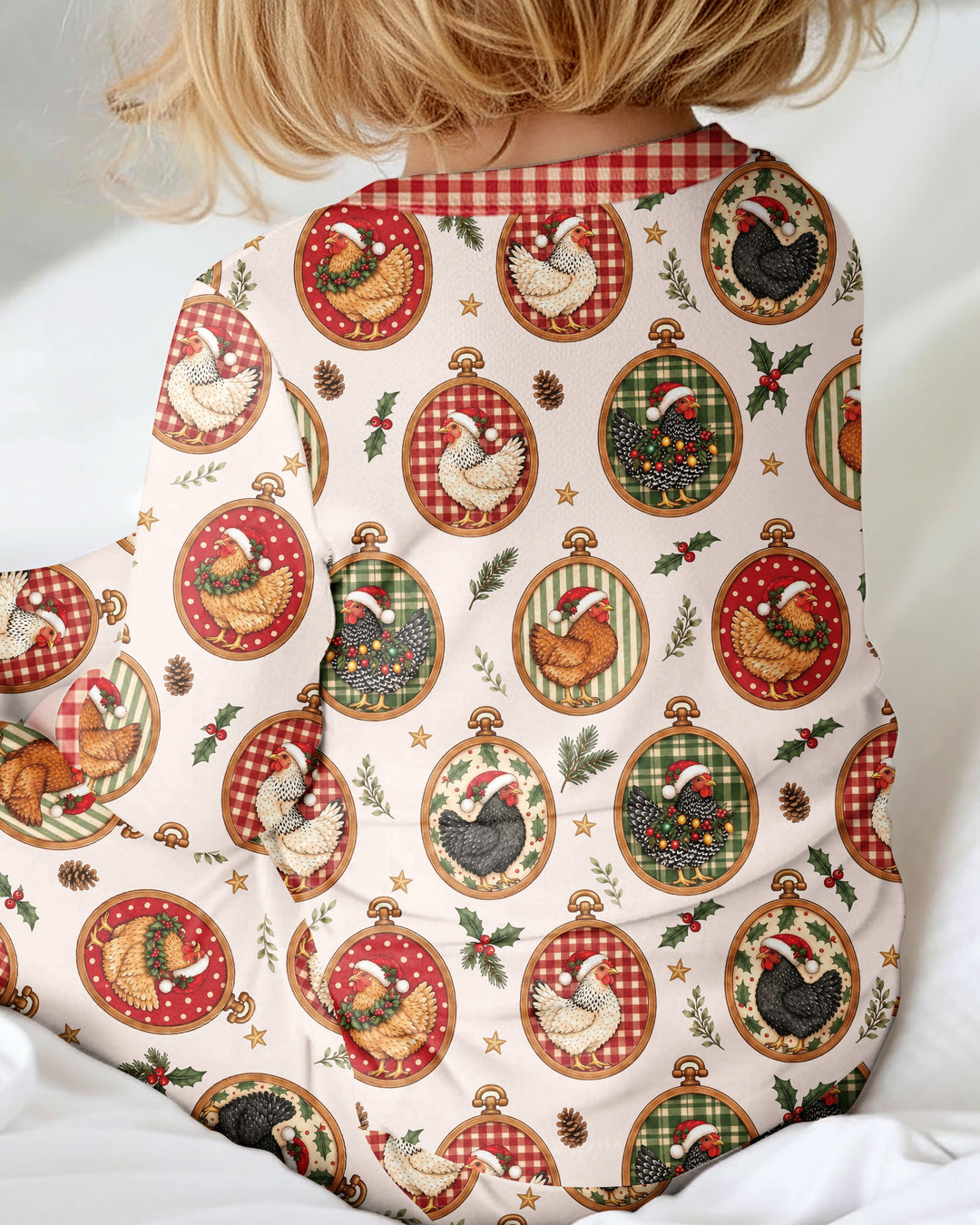 Chicken Merry Clucking Christmas Bamboo Convertible Zippy