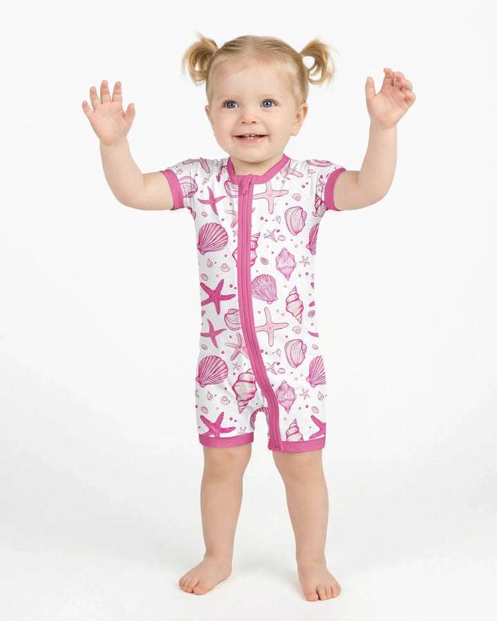 Coastal Charm Family Matching Bamboo Shorty Zippy