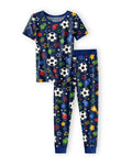 Zweiteiliges, kurzärmliges Pyjama-Set mit Marienkäfern