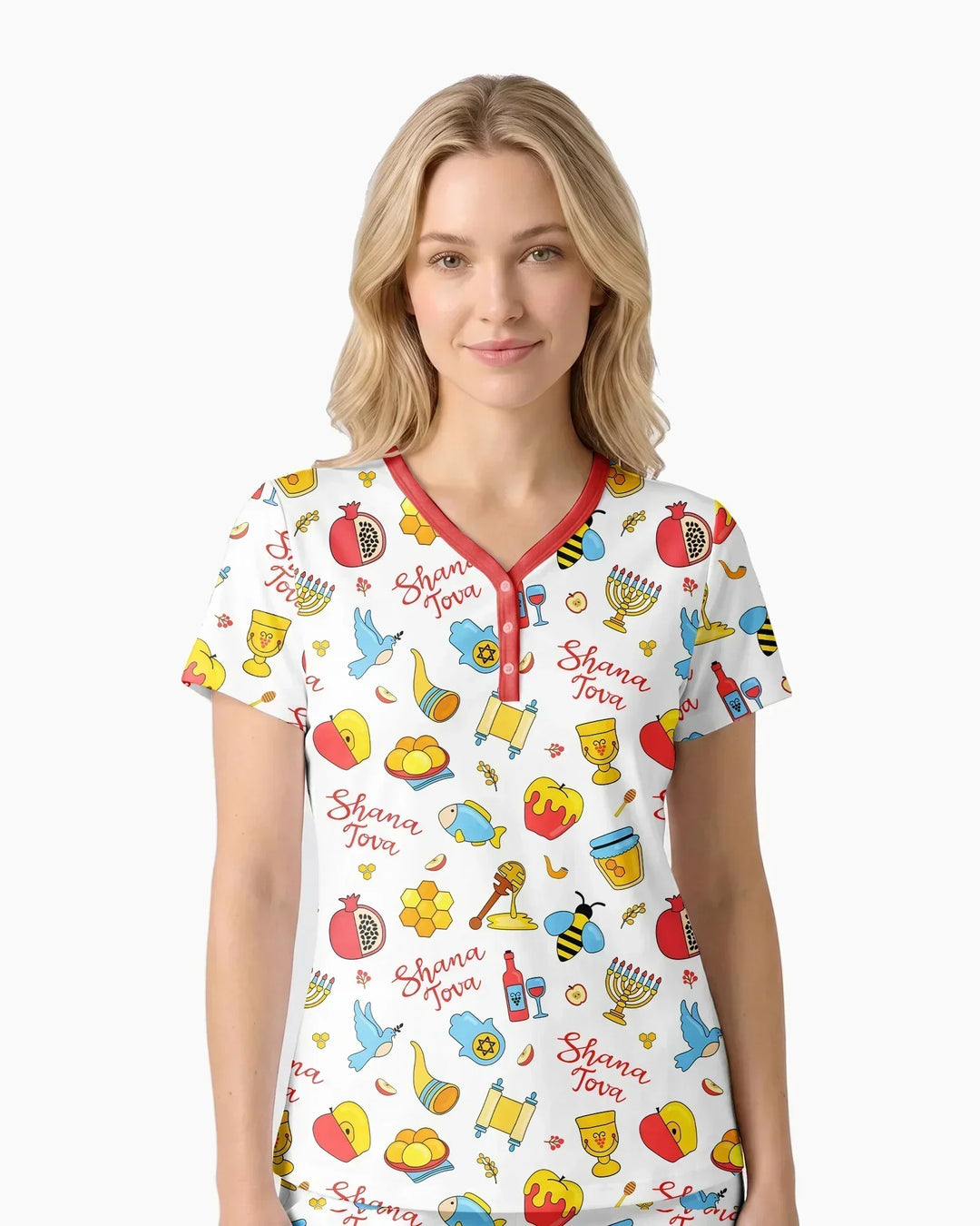 Shanah Tovah U'Metukah Bamboo Women Short Sleeve Short Pajama Set