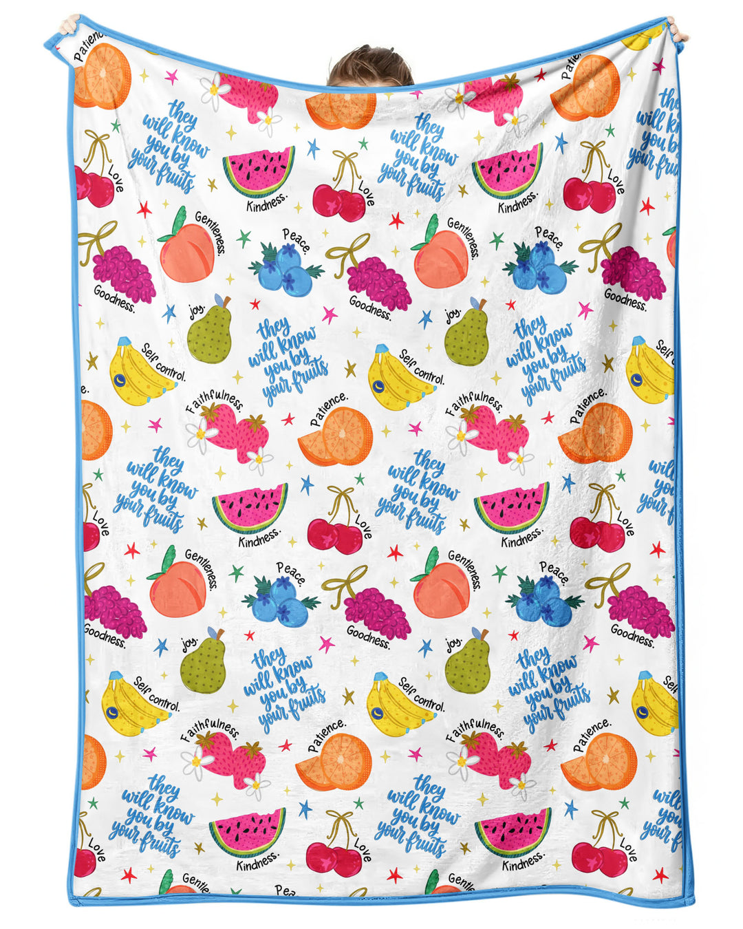 They Will Know You By Your Fruits Bamboo Blanket