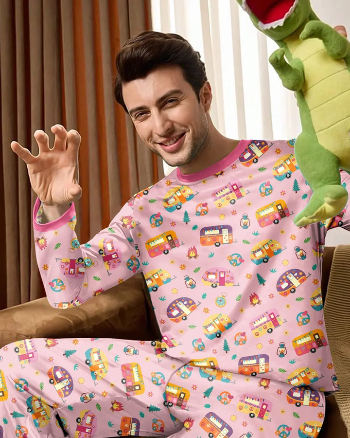 Happy Little Camper Bamboo Men's Pajama Set