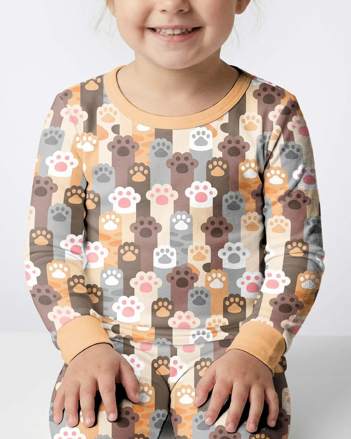 Grabby Paws Bamboo Two Piece Long Sleeve Pajama Set