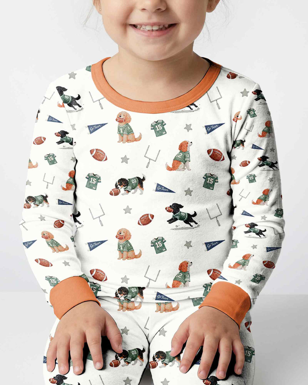 Conjunto de pijama de dos piezas de bambú con mangas largas, plantilla PERSONALIZADA