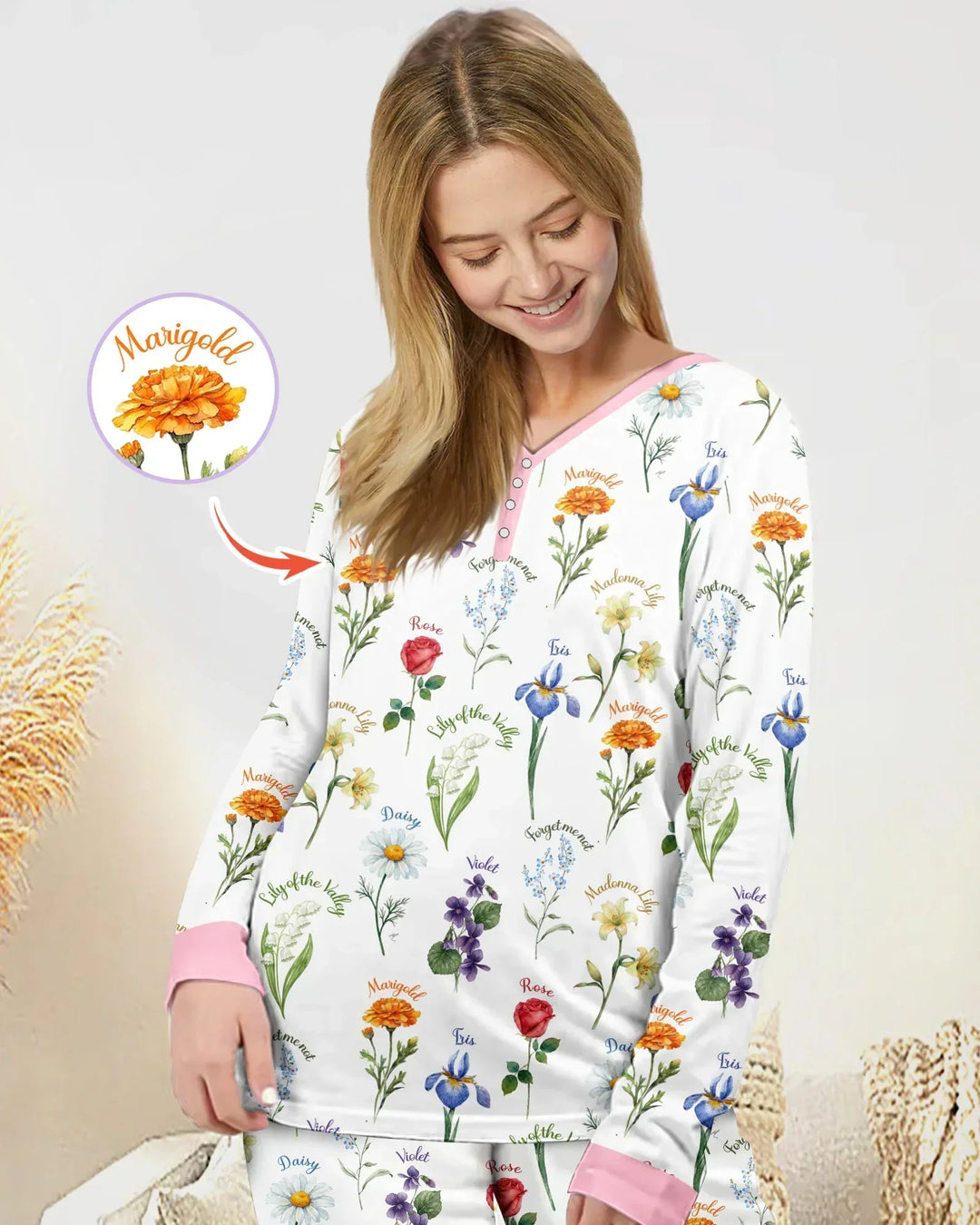 Marian Garden Bamboo Women Pajama Set